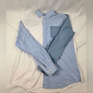Tommy Hilfiger Multi-Pattern / Color Block Dress Shirt